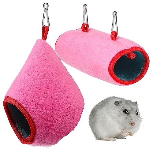 ROMISBABA 1 Satz Kuscheliges Hamsterhaus Warmes Rosa Schlafnest mit Tunnel für Kleine Haustiere für Hamster Meerschweinchen und Kaninchen Schützt vor Kälte und Bietet Spielspaß ROMISBABA 1 Satz Kuscheliges Hamsterhaus Warmes Rosa Schlafnest mit Tunnel für Kleine Haustiere für Hamster Meerschweinchen und Kaninchen Schützt vor Kälte und Bietet Spielspaß von ROMISBABA