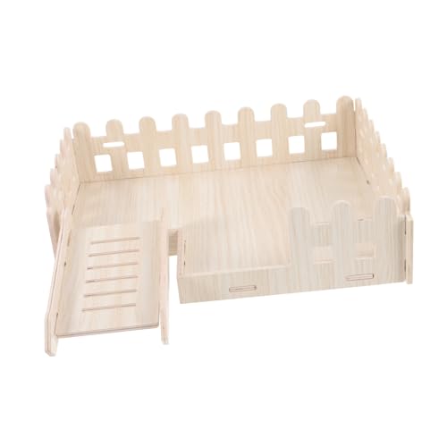 ROMISBABA 1satz Hamster Spielplattform Holzspielzeug Für Kleintiere Kletterleiter Und Nest Für Hamsterkäfig Fördert Und Koordination Und Langlebig von ROMISBABA