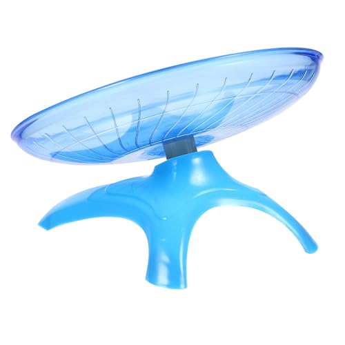 ROMISBABA 1 Stück Hamster UFO Laufrad groß Fliegende Untertasse Roue Übung Hamster hamsterspielzeug Hamster Jograd Eichhörnchen Haustier Plastik Blue von ROMISBABA