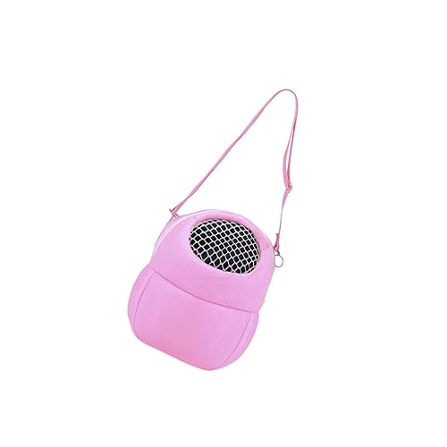 ROMISBABA 1 Stück Hamster Umhängetasche Hamster transportbox pet Backpack Hamster Rucksack Kleintier Transporttasche Träger Auto schultüten tragbare Hamstertasche Hamster-Umhängetasche Rosa von ROMISBABA