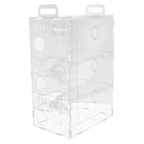 ROMISBABA 1 Stück Hamsterkäfig Mäusekäfig kleines Tierschloss Meerschweinchenkäfig drinnen hamsterhaus Hamster gehege Schlosskäfig für Meerschweinchen Kleiner Haustierkäfig Acryl Transparent ROMISBABA 1 Stück Hamsterkäfig Mäusekäfig kleines Tierschloss Meerschweinchenkäfig drinnen hamsterhaus Hamster gehege Schlosskäfig für Meerschweinchen Kleiner Haustierkäfig Acryl Transparent von ROMISBABA
