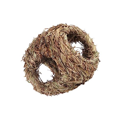 ROMISBABA 1 Stück Handgewebtes Vogelnest aus Gras Kreatives Deko Element für Vögel und Garten Langlebig und Sicher für Haustiere Hellgelb ROMISBABA 1 Stück Handgewebtes Vogelnest aus Gras Kreatives Deko Element für Vögel und Garten Langlebig und Sicher für Haustiere Hellgelb von ROMISBABA