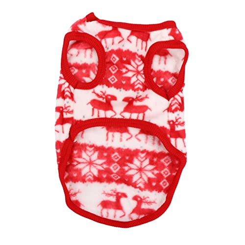 ROMISBABA 1 Stück Haustier Weihnachtskleid Welpe Papa Hundejacke Party Pullover für klein weihnachtsbekleidung weihnachtskostüme Haustier-Kostüm-Outfit Kostüm Pudel Hundekostüm Korallenvlies von ROMISBABA