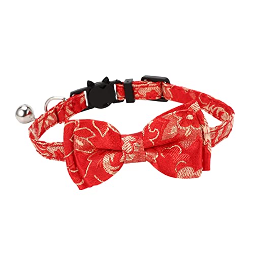 ROMISBABA 1stück Katzenhalsband Mit Glocke Chinesischer Stil Verstellbarer Kragen Mit Niedlichem Schleifen-Design Für Haustierbesitzer Für ROMISBABA 1stück Katzenhalsband Mit Glocke Chinesischer Stil Verstellbarer Kragen Mit Niedlichem Schleifen-Design Für Haustierbesitzer Für von ROMISBABA