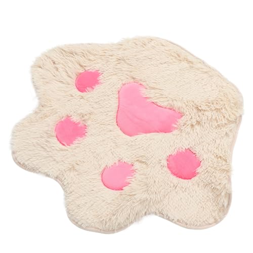 ROMISBABA 1 Stück Haustiermatte Hund Haustier warmes Bett Unterlage Haustiere Schlafen Animal Polster tierkissen katzenbettchen Dog mat Dog Bed einfache Katzenmatte Ruhekissen Plüsch- Beige von ROMISBABA