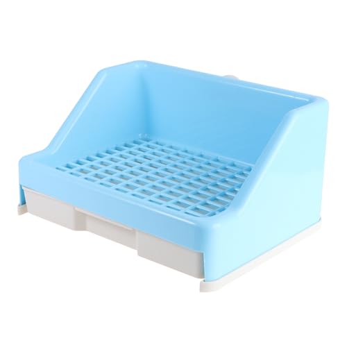 ROMISBABA 1 Stück Kaninchen Schublade Häschen Toilette für Tabletts Hasen Kaninchenbett kaninchentoilette kaninchenklo Kaninchen-Schubladentoilette Hängeohr-Kaninchen-Toilette Plastik Blue ROMISBABA 1 Stück Kaninchen Schublade Häschen Toilette für Tabletts Hasen Kaninchenbett kaninchentoilette kaninchenklo Kaninchen-Schubladentoilette Hängeohr-Kaninchen-Toilette Plastik Blue von ROMISBABA