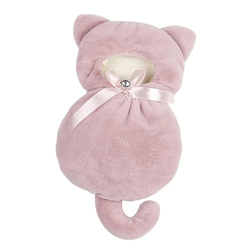 ROMISBABA 1 Stück Katzenförmiges Hängenest Bettwäsche Hamster Träger Kleines Haustierbetthaus Schlafsack Hängende Hängematte Heimtierbedarf Haustier Hängendes Bett Hängemattennest Stoff Rosa von ROMISBABA
