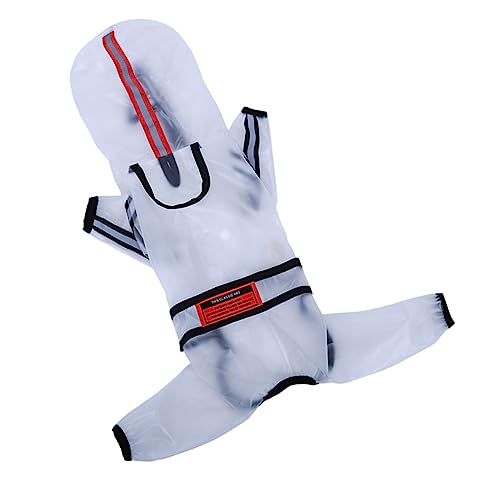 ROMISBABA 1 Stück Regenmantel für Haustiere nachweisen Hunde-Hoodie Dackel Haube Imprägniermittel Hundeponcho Haustier Hund Mantel Haustierbedarf Regenoutfit für Hund Regenjacke Transparent von ROMISBABA