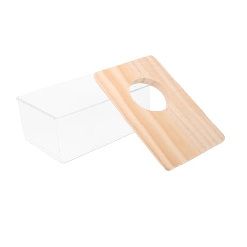 ROMISBABA 1 Stück Schachtel Sandbad für Hamster hamsterzubehör Hamster Toilette Sandbadkiste für Hamster transparent Zobel Wurf Haustier Sandbadezimmer Hamster-Duschkasten Acryl von ROMISBABA
