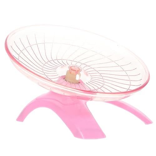 ROMISBABA 1 Stück Übungsrad Hamster hamsterspielzeug Hamsterreihe Hamster Laufrad kleintierspielzeug Igelrad fliegend Haustierübung Scheibe Laufen Lassen Rosa von ROMISBABA