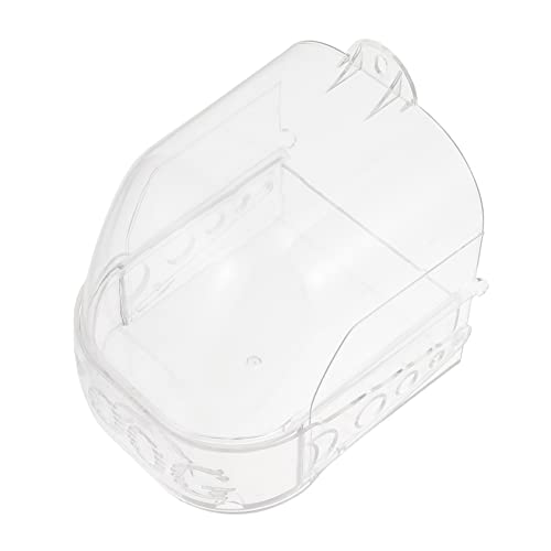 ROMISBABA 1stück Transparentes Vogelbad Für Käfige Hängende Badebox Für Vögel Geeignet Für Wellensittiche Nymphensittiche Und Andere Kleine Haustiere Praktisch Und Platzsparend von ROMISBABA