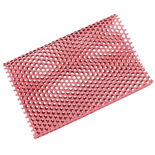ROMISBABA 1 Stück hundebox pad Pads Lochmatte für Tierkäfige Haustierbedarf Hundekäfigmatte Haustiermatte Reinigungsplatte für Haustierkäfige Urinabflusskissen für Haustiere PVC-Material rot von ROMISBABA
