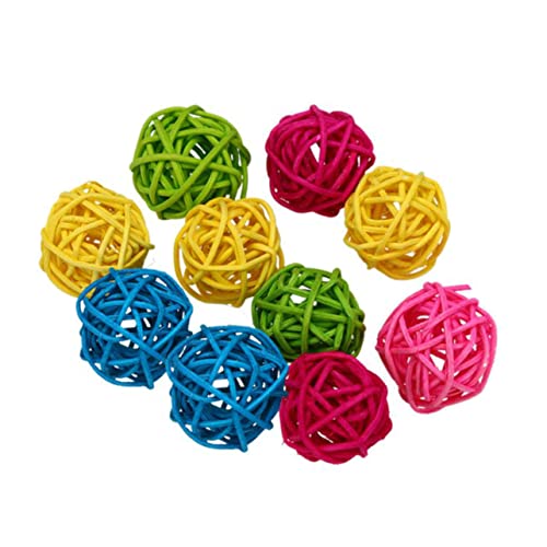ROMISBABA 10 Stück Vogelspielzeug aus Rattan Rattankugeln Papageienspielzeug Hamsterkorb Weide Vögel Mini kleintierspielzeug Toys for small Animals kleine Vogelspielzeuge Bambus ROMISBABA 10 Stück Vogelspielzeug aus Rattan Rattankugeln Papageienspielzeug Hamsterkorb Weide Vögel Mini kleintierspielzeug Toys for small Animals kleine Vogelspielzeuge Bambus von ROMISBABA