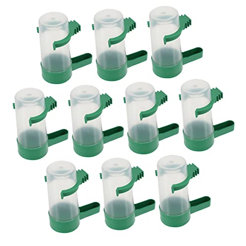 ROMISBABA 10Stücke Teiliges Papageien Wasserspender Automatischer Vogeltrinker für Tauben Wellensittiche und Andere Haustiere Auslaufsicher Langlebig ROMISBABA 10Stücke Teiliges Papageien Wasserspender Automatischer Vogeltrinker für Tauben Wellensittiche und Andere Haustiere Auslaufsicher Langlebig von ROMISBABA