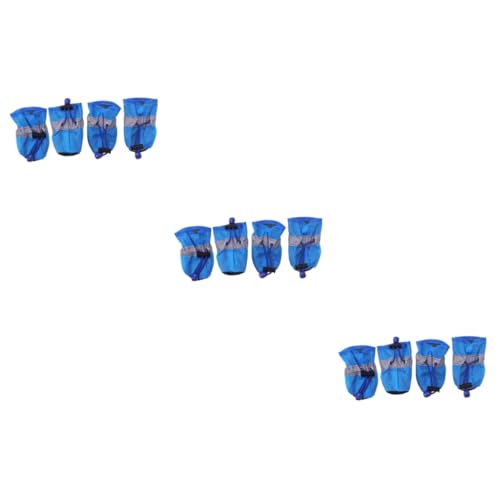 ROMISBABA 12 STK rutschfeste Schuhe Socken für den Winter Haustier Hunde Outdoor-Schuhe Stiefel Socken für Booties Haustier Pfote hundepfoten Hunde Schuhe sockenschuhe Hundeschuhe Blue ROMISBABA 12 STK rutschfeste Schuhe Socken für den Winter Haustier Hunde Outdoor-Schuhe Stiefel Socken für Booties Haustier Pfote hundepfoten Hunde Schuhe sockenschuhe Hundeschuhe Blue von ROMISBABA