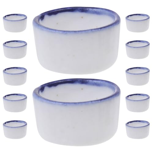 ROMISBABA 12 Stück Mini Keramik Wassernäpfe für Spinnen Taranteln und Skorpione Futterschalen für Reptilien und Kleintiere Leicht zu Reinigen und Langlebig ROMISBABA 12 Stück Mini Keramik Wassernäpfe für Spinnen Taranteln und Skorpione Futterschalen für Reptilien und Kleintiere Leicht zu Reinigen und Langlebig von ROMISBABA