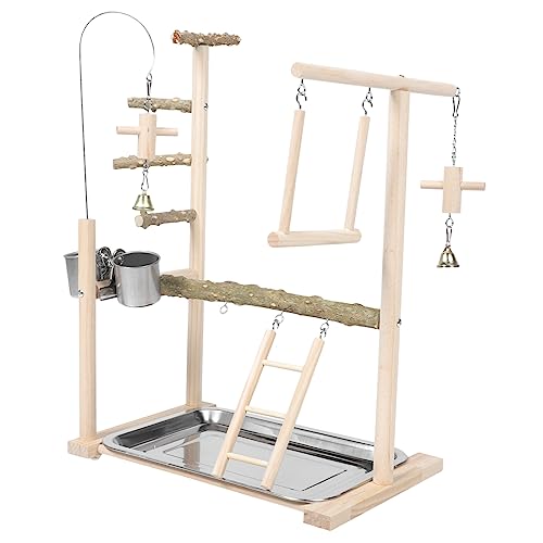 ROMISBABA 1Satz Papageien Spielplatz mit Holzständer und Interaktives Vogelspielzeug Spielverhalten und Gehirnintelligenz für Sittiche und Papageien Design ROMISBABA 1Satz Papageien Spielplatz mit Holzständer und Interaktives Vogelspielzeug Spielverhalten und Gehirnintelligenz für Sittiche und Papageien Design von ROMISBABA