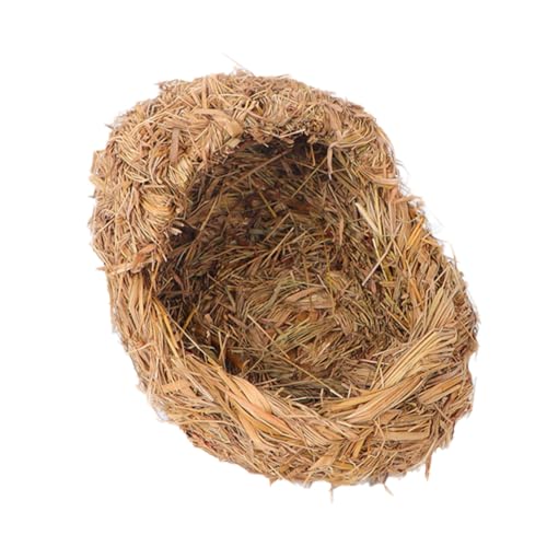 ROMISBABA 1Stück Gewebtes Haustierhaus für Kleintiere Handgefertigtes Natürliches Nest aus Hochwertigem Grasmaterial für Hamster Meerschweinchen und Katzen und Schlafen ROMISBABA 1Stück Gewebtes Haustierhaus für Kleintiere Handgefertigtes Natürliches Nest aus Hochwertigem Grasmaterial für Hamster Meerschweinchen und Katzen und Schlafen von ROMISBABA