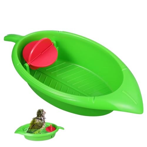 ROMISBABA Papagei Badewanne für Kleine Vögel Haustier Vogelbadewanne mit Bunten Farben und Spielzeugfunktion für Wellensittiche und Nymphensittiche Einfache und Pflege von ROMISBABA