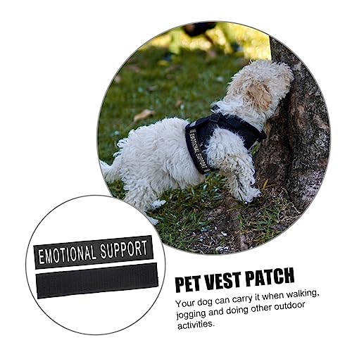 ROMISBABA 2 Paare Reflektierende Hundegeschirr Patches Selbstklebend Atmungsaktiv Sicher für Haustier Brustgeschirr Nacht Sichtbarkeit Komfortabel und Hautfreundlich von ROMISBABA