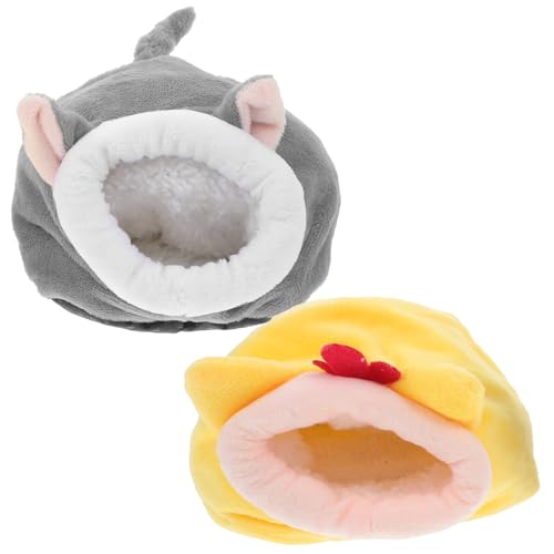 ROMISBABA 2 STK Hamsternest Hamster Plüschhaus Für Zwerghamster Hamster Warmes Hamsterschutzhaus Mit Kapuze Vogelkäfig Einstreu Für Hamster Frettchen Heu Kurzer Plüsch ROMISBABA 2 STK Hamsternest Hamster Plüschhaus Für Zwerghamster Hamster Warmes Hamsterschutzhaus Mit Kapuze Vogelkäfig Einstreu Für Hamster Frettchen Heu Kurzer Plüsch von ROMISBABA