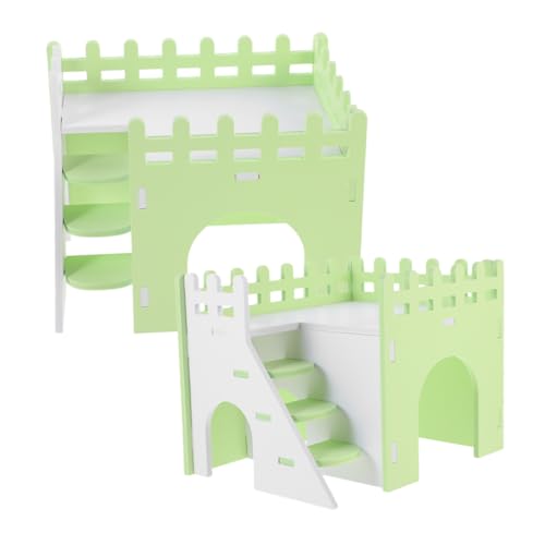 ROMISBABA 2PCs Hamster PVC Rampe Meerschweinchen Bett dekorative Ratte Versteck Tier Versteck Hütte ROMISBABA 2PCs Hamster PVC Rampe Meerschweinchen Bett dekorative Ratte Versteck Tier Versteck Hütte von ROMISBABA