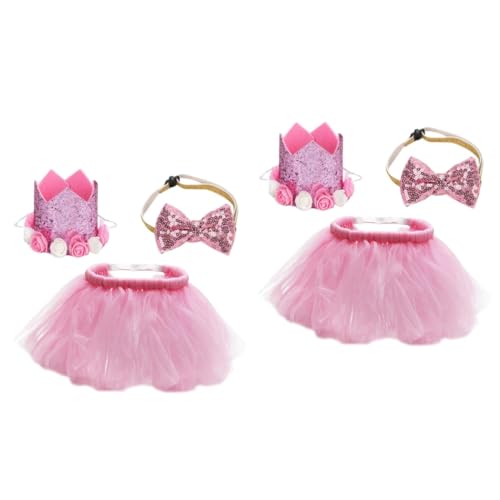 ROMISBABA 2 Sätze Pet Mesh-Kleid hundeverband hundefressnäpfe Hundehalsband Geburtstag des Welpen Hundekleid Haustier-Geburtstagshut Haustier Hund Geburtstagsfeier Gittergewebe Rosa ROMISBABA 2 Sätze Pet Mesh-Kleid hundeverband hundefressnäpfe Hundehalsband Geburtstag des Welpen Hundekleid Haustier-Geburtstagshut Haustier Hund Geburtstagsfeier Gittergewebe Rosa von ROMISBABA