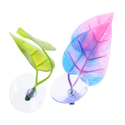 ROMISBABA Aquarium-Dekoration 2er-Pack Seidenblattpflanzen und Lebendig für Das Aquarium von ROMISBABA