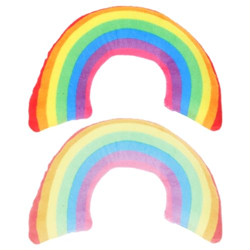 ROMISBABA 2 Stück Bunte Katzenkissen Katzenminze Kissen für Tiefen Schlaf Geeignet für Katzenbetten Käfige Decken Regenbogenfarben Dunkel ROMISBABA 2 Stück Bunte Katzenkissen Katzenminze Kissen für Tiefen Schlaf Geeignet für Katzenbetten Käfige Decken Regenbogenfarben Dunkel von ROMISBABA