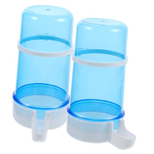 ROMISBABA 2 Stück Futterautomat für Haustiere Hamster -Wasserfuttermittel Hamsterschale Schüsseln Automatischer Hamsterfutterautomat Spender Hamsterwasser Futterautomat für Hamster Blue von ROMISBABA