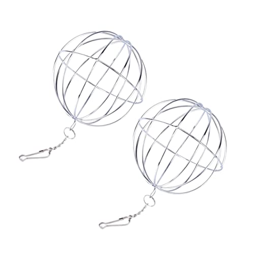 ROMISBABA 2 Stück Grasball kleintierspielzeug Toys for small Animals Heuball für Meerschweinchen Kleintier Hamsterspielzeug Grasfütterungsball für Haustiere Silver ROMISBABA 2 Stück Grasball kleintierspielzeug Toys for small Animals Heuball für Meerschweinchen Kleintier Hamsterspielzeug Grasfütterungsball für Haustiere Silver von ROMISBABA