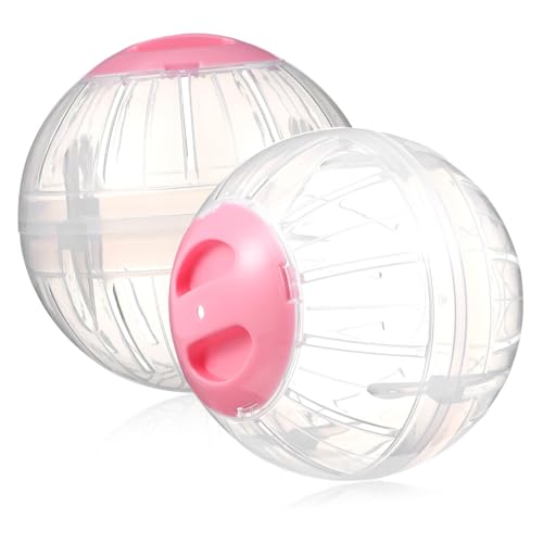 ROMISBABA 2 Stück Hamster Sportball Hamster hamsterspielzeug Kleintier Hamster-Fitnessball Zwerghamsterball Welpenpolster Laufender Hamsterball Ratten-Übungsball Plastik von ROMISBABA