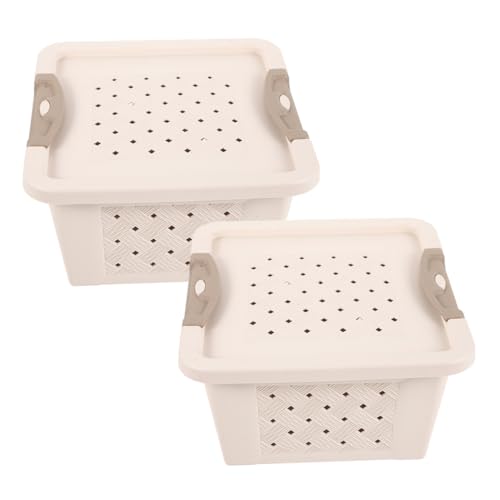 ROMISBABA 2 Stück Hamster Transportbox Tragbare Kunststoff Transportkäfige für Kleine Haustiere Atmungsaktives Design für Sicheres Reisen und Aufbewahrung für Ausflüge und Wanderungen von ROMISBABA