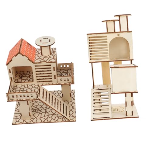 ROMISBABA 2 Stück Hamstervilla Haustier Versteck Klettern Hamster hamsterspielzeug Hamster Holzhaus Hamster Klettergerüst Hamsterbaumhöhle Tunnelspielzeug Tunnel- hölzern ROMISBABA 2 Stück Hamstervilla Haustier Versteck Klettern Hamster hamsterspielzeug Hamster Holzhaus Hamster Klettergerüst Hamsterbaumhöhle Tunnelspielzeug Tunnel- hölzern von ROMISBABA