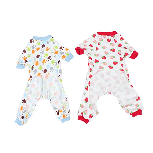 ROMISBABA 2 Stück Haustier-Pyjama Nagelknipser Für Hunde Haustierkostüme Für Hunde Hunde-Pyjama Welpe Hundepflegebürste Hoodies PIPI-Pads Für Hunde Hundepflegeset Pudel Baumwolle ROMISBABA 2 Stück Haustier-Pyjama Nagelknipser Für Hunde Haustierkostüme Für Hunde Hunde-Pyjama Welpe Hundepflegebürste Hoodies PIPI-Pads Für Hunde Hundepflegeset Pudel Baumwolle von ROMISBABA