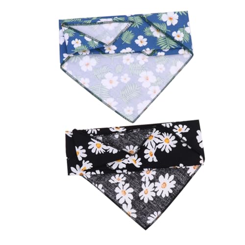 ROMISBABA 2 Stück Haustier-lätzchen Hundespeichel Hunde-Bandana-schal Binden Dreieckiges Haustierhalsband Halsband Für Hunde Bandanas Dekoration Name Bestickt Party Hundekleidung Groß von ROMISBABA