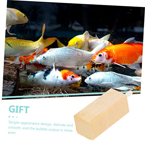 ROMISBABA 2 Stück Oxygen Air Bubbler Holz Sauerstoffblasen Diffusor für Süß und Meerwasser Aquarium Langlebiger Proteinabschäumer Luftstein Gleichmäßige und Dichte Blasen für Bessere von ROMISBABA