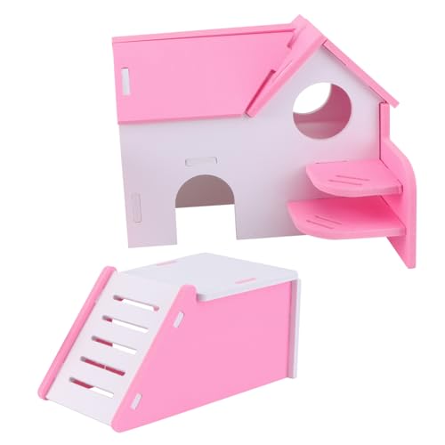 ROMISBABA 2stück Doppellagige PVC Hamster Villa Für Kleintiere Buntes Spielhaus Für Hamster Mäuse Und Igel Zum Erkunden Und Spielen Für Käfig Und Freizeitgestaltung ROMISBABA 2stück Doppellagige PVC Hamster Villa Für Kleintiere Buntes Spielhaus Für Hamster Mäuse Und Igel Zum Erkunden Und Spielen Für Käfig Und Freizeitgestaltung von ROMISBABA