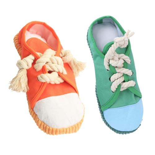 ROMISBABA 2 Stück Quietschende Hundespielzeuge Pet Mini Sneakers für Kleine Hunde Unzerstörbar Kauen Sicher für Haustiere Fördert Spiel und Intelligenz ROMISBABA 2 Stück Quietschende Hundespielzeuge Pet Mini Sneakers für Kleine Hunde Unzerstörbar Kauen Sicher für Haustiere Fördert Spiel und Intelligenz von ROMISBABA