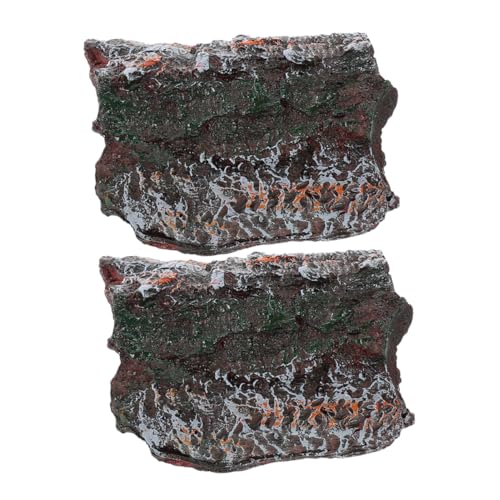 ROMISBABA 2 Stück Reptilien Versteck aus Harz Baumrinden Höhle für Eidechsen und Schildkröten Langlebige Tarnfarbe Geeignet als Versteck und Lebensraum für Kleine Reptilien und ROMISBABA 2 Stück Reptilien Versteck aus Harz Baumrinden Höhle für Eidechsen und Schildkröten Langlebige Tarnfarbe Geeignet als Versteck und Lebensraum für Kleine Reptilien und von ROMISBABA