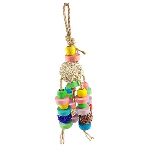 ROMISBABA Papageien-holzblock-Spielzeug 2 Stück Rattan-Schnur Zum Aufhängen Beißschnur Spaß Und Bewegung Für Vögel Zufällige Farbe ROMISBABA Papageien-holzblock-Spielzeug 2 Stück Rattan-Schnur Zum Aufhängen Beißschnur Spaß Und Bewegung Für Vögel Zufällige Farbe von ROMISBABA