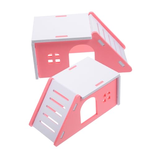 ROMISBABA 2stücke Hamster Schlafhaus Sicheres Und Bequemes Versteck Für Kleine Tiere Ausruhen Und Schlafen Zubehör Für Käfige Und Tierhaltung von ROMISBABA