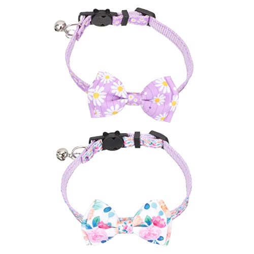 ROMISBABA 2pcs Verstellbare Pet Cat Kragen Themenpelpenkragen Kätzchen Bowknotkragen von ROMISBABA