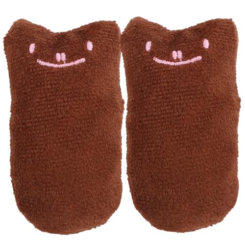 ROMISBABA Niedliches Katzenminzenspielzeug für Kätzchen 2er-Pack Plüsch-Kauspielzeug für Hauskatzen sicheres und langlebiges Beißspielzeug für Katzen ROMISBABA Niedliches Katzenminzenspielzeug für Kätzchen 2er-Pack Plüsch-Kauspielzeug für Hauskatzen sicheres und langlebiges Beißspielzeug für Katzen von ROMISBABA