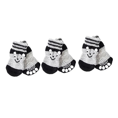 ROMISBABA Warme Hundesocken – Haustierstiefel Ohne Baumwolle 3 Paar Modisches Haustierschuhwerk von ROMISBABA