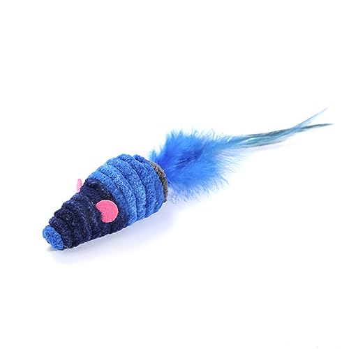 ROMISBABA 3 STK Lernspielzeug für Haustiere Kitten mockin Plush Katzen spielsachen Plush Toy katzenzubehöhr Katzen + Set Federspielzeug für Katzen Plüschtiere Blue ROMISBABA 3 STK Lernspielzeug für Haustiere Kitten mockin Plush Katzen spielsachen Plush Toy katzenzubehöhr Katzen + Set Federspielzeug für Katzen Plüschtiere Blue von ROMISBABA