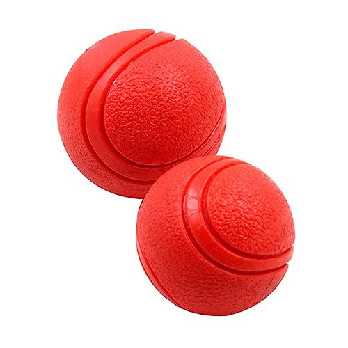 ROMISBABA 3 Stück Hundeball trainieren knete knetspielzeug hundspielzeug hundespielzeuge chew Toy hundeschüssel dogball Dog Toy Dogs Toys Haustierbedarf Haustier Hund rot von ROMISBABA