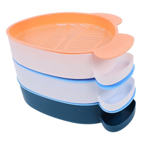 ROMISBABA 3 Stück Teiliges Hydroponisches Katzengras Pflanzgefäß Soilless Cat Grass Box für Indoor Outdoor Nutzung Atmungsaktive Katzengras Anzuchtbox mit Wasserbehälter Langlebiges von ROMISBABA