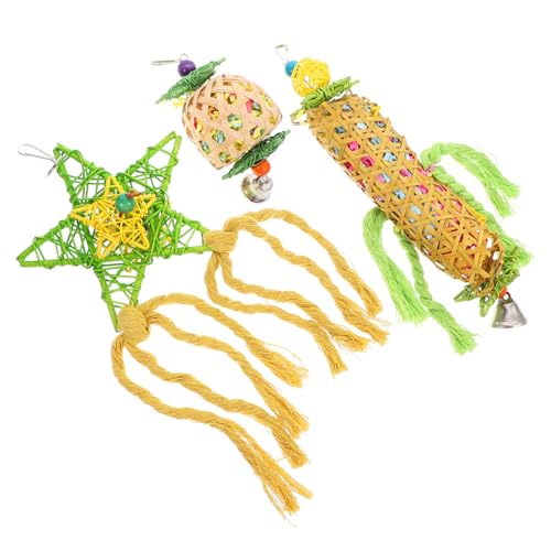 ROMISBABA 3 Stücke Haustier Vogel Papageien Luffa Spielzeug Futtersuche Papier Hängende Spielzeug Kauvorräte ROMISBABA 3 Stücke Haustier Vogel Papageien Luffa Spielzeug Futtersuche Papier Hängende Spielzeug Kauvorräte von ROMISBABA