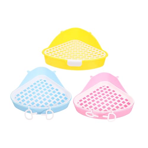 ROMISBABA Kaninchentoilette Meerschweinchentoilette 3-TLG. Ecktöpfchentrainer für Chinchillas Frettchen ROMISBABA Kaninchentoilette Meerschweinchentoilette 3-TLG. Ecktöpfchentrainer für Chinchillas Frettchen von ROMISBABA